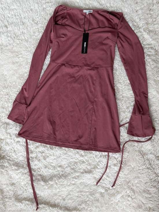 Fashion Nova Dresses & Skirts - Fashion Nova Mauve Long-Sleeve Square Neck Tunic